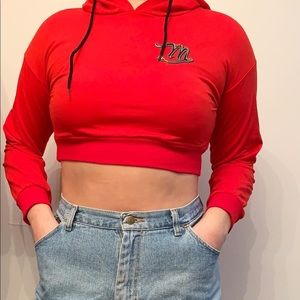 cropped hoodie